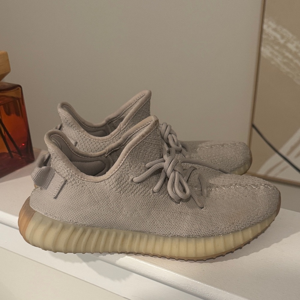 adidas Yeezy Boost 350 Neutral Beige Knit Sneakers